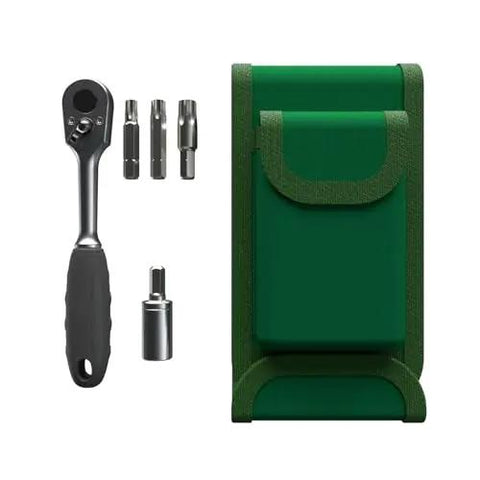 Jeep Wrangler Hard Top And Door Removal Tool Kit With Torx Bits T30 T35 T40 And T50, Ratchet And Storage Pouch, Handy Black Finish