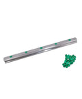 Built Different HGR25 Metal Linear Motion Guide Slider High Precision 1000mm with green mounting pads for CNC and 3D printers.