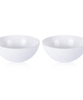 Two Pack 10 Inch Floor Lamp Shades Replacement Plastic Bowl White For Torchiere Lamps Fits Standard E26 Socket With 1.65 Inch Fitter