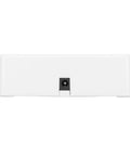 Rear view of Dual Controller Charging Dock With ABS Material Portable Battery Charger For Remote Controllers White Finish