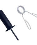 Heavy Duty Weight Stack Pin For Home Gym Equipment with Circlip, Black Steel, 8x80mm Visible