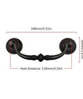 Vintage Brass Drawer Pulls Set Of 2 Or 4 Handles For Dresser Cabinets Home Office Desk Durable Zinc Alloy Anti Rust Hardware