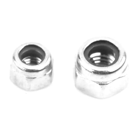 Close-up of nuts from Stainless Steel RC Car Screws Kit For Slash 4x4 With 240 Pcs Fasteners And Nuts In Handy Storage Box