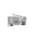 Close-up of Pass Thru RJ45 CAT6 Data Plug Kit With Gold Plated Connectors Modular Pass Through Ethernet Plugs For Fast Secure Terminations