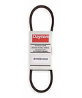 4L430 V Belt For Industrial Machinery And Equipment - Fractional Horsepower Drive Belt With Smooth Reliable Power Transmission Between Pulleys - Heavy Duty Durable Low Noise Operation, black V-belt in Dayton packaging