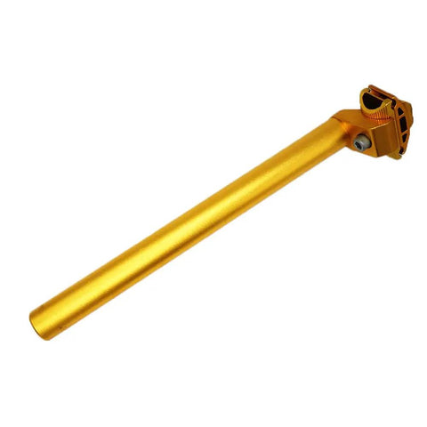 Adjustable 25.4x300mm Aluminum Alloy Seatpost For MTB Road Bike And BMX, gold finish, shockproof design, lightweight and durable