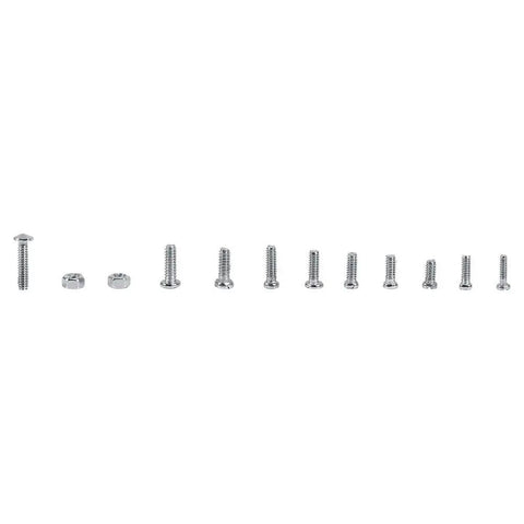 Watch Glasses And Electronics Repair Stainless Steel Screw And Nut Set 600 Pieces 12 Sizes M1 To M1.6 displayed in order