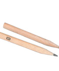Two wooden pencils for use with Built Tough Stainless Steel Woodworking Center Finder Marking Gauge With Sharp Scriber Tool.