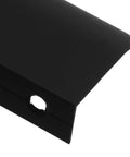 Close-up of Matte Black Aluminum Finger Edge Cabinet Pulls 150mm Hidden Concealed Drawer Handles for Kitchens