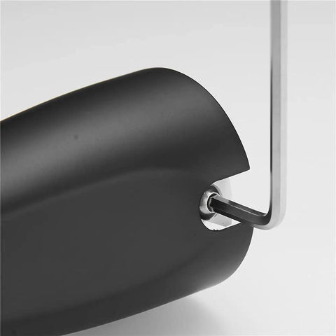 Close-up of installation detail on Matte Black Tub Spout With Diverter for One Half Inch Copper Pipe, heavy duty metal construction.