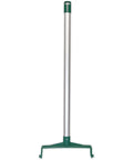 Solid As A Rock Green Upright Dustpan Pack Of 6 30 Inch Aluminum Handle with green grip, ideal for commercial cleaning.