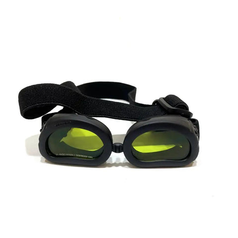 Top Shelf Laser Protection Goggles For Tiny Paws And Furbabies Featuring Anti Glare Uv400 Glass And Rust Proof Frames, front view.