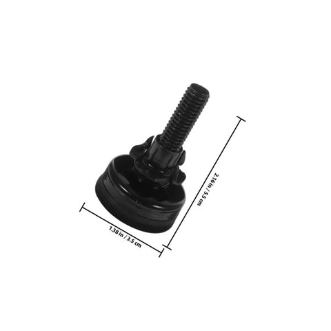12 Pack Adjustable Furniture Legs For Sofas Cabinets And Dressers Built To Last Heavy Duty Black Plastic Feet with measurements