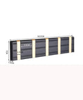 Next Level Wall Mounted Coat Hooks Solid Aluminum Robe Rack Quick Snap Install with dimensions shown 34.5cm x 7cm.