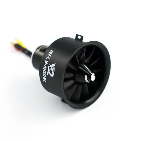 Beefy 50mm EDF ducted fan with 12 blades and 4S brushless outrunner KV4600 motor for jet RC aircraft CNC laser spinner