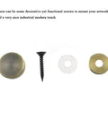 Slick Brushed Copper Mirror Screws With Solid Brass Washers Zero Hassle Install Decorative Fasteners For Bathroom Mirrors Kitchen Backsplash And Weekend Handy Work Projects 8 Pairs detailed view of screws and washers