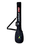 Durable Paddle Bag For Outrigger Canoe And Dragon Boat Paddles Multi Pocket Paddle Cover With Foam Padding And Silver Waterproof Layer Protects Up To 53 Inches Spacious Travel Friendly Case With Easy Access, black with logo.