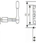 Heavy Duty Hydraulic Vise With Straight Up Tough Grip And Badass Clamping Force For Workbench Milling Grinding And Precision Fixturing On Industrial Shop Floors dimensions diagram with labeled measurements