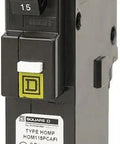 Homeline 15 Amp One Pole Arc Fault Circuit Interrupter CAFI CAFCI 120 Volt AC Breaker With 10kA Breaking Capacity front view