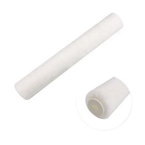 16 Inch Paint Roller With Chunky 9Mm Nap And Beefy Long Handle For Massive Wall Makeovers Quick Coat Drop Even Laydown Heavy Gauge Build For Renovation Projects And Touch Ups, close-up of deep foam sleeve