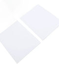 Two white Top Tier Industrial Machine Cleaner Sheets for removing grease and grime from metal parts.