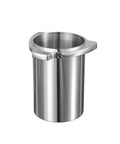 53.4mm Espresso Dosing Cup In 304 Stainless Steel With Grinder Trigger Button Fits 54mm Breville Portafilters, side view
