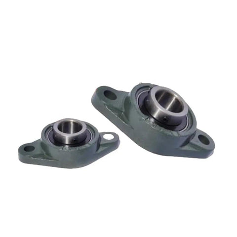 UCFL205-16 Premium 2 Bolt Flange Bearing 1 Inch Bore Self Aligning Pillow Block for farm machinery, green cast-iron housing