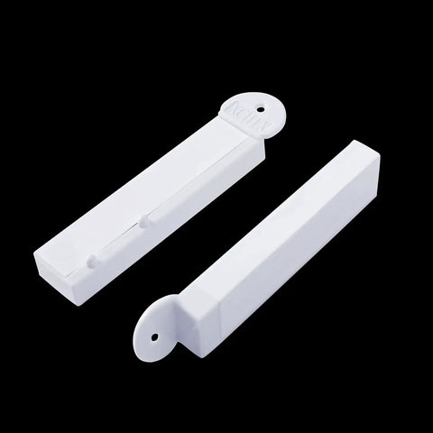 Two Pack Magnetic Security Key For Slatwall And Peg Hook Displays, Anti Theft Magnet Key In White Plastic Housing With Four Strong Magnets