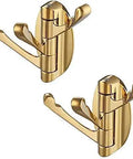 Heavy Duty Wall Mount Coat Hook Tough As Nails Zinc Alloy Bathroom And Entryway Rack Rust Proof Multi Purpose Gear Hanger with dual hooks.