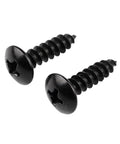 Heavy Duty M5 X 12mm Self Tapping Wood Screws In A 20 Piece Pack Featuring Black Carbon Steel Build with round flanged heads.