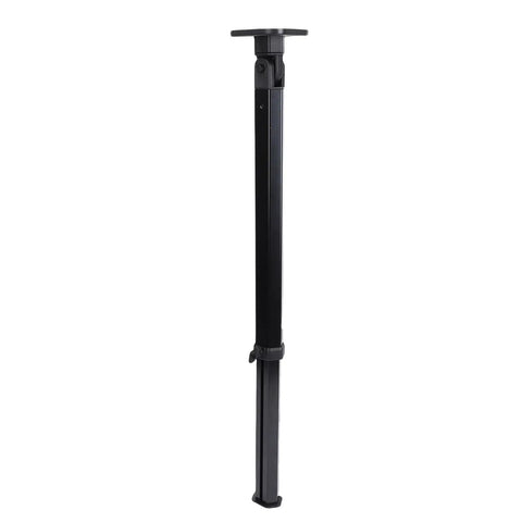 Game Changer Heavy Duty Telescoping Table Slider Leg With Slick Height Adjustments For RVS Campers Boats And Trailers, black aluminum support leg.