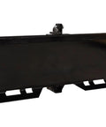 Universal 3 Point Attachment Adapter With Adjustable Lift Arms From 8 To 43 Inches For Skid Steers, Loaders And Tractors Front Case Built Tough Powder Coated Alloy Steel showing frontal view.
