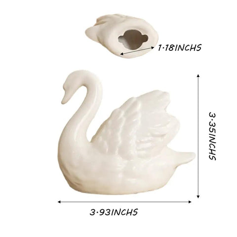 Totally Spiff Up Your Powder Room With These Decorative Ceramic Toilet Bolt Covers Featuring Chic Swan Screw Caps 3.93x3.35 inches.