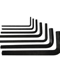 Top Notch Haoye 7pc Hex Allen Key Set Wrench Tool Kit 0.9mm To 3.5mm Compact Vanadium Steel For Precise DIY RC Builds And Small Fastener Fixes, seven black L-shaped hex keys
