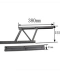 2 Pack Heavy Duty Folding Hinges For Tables And Desks, Durable Metal Lifting Mechanism Hardware Turns Any Coffee Table Into A Standing Table, Ideal For Cabinets, Desks, Shelves, And Space Saving Lifts, 380mm hinge with 155mm lift and 41mm folded height