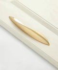 Pearl Gold Arcuate Cabinet Pulls 5 Inch Curved Handles For Drawers And Cabinets, Solid Zinc Alloy, 4 Pack With 3 Screw Lengths
