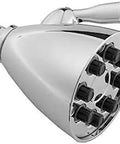 Storm Shower Head With Adjustable Rain Spray, 8 Ports And 64 Jets, Solid Brass Body And Swivel Ball, Polished Chrome Finish