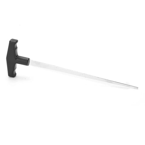 Windshield Removal Tool With Ergonomic T Shaped Wire Feeder for quick glass disassembly and auto windshield repair kit, side view