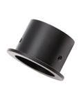 0.965 to 1.25 Inch Telescope Eyepiece Adapter with Stainless Steel Dual Screw Design, side view showing sleek black finish