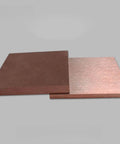 Two Pro Grade Tungsten Copper Alloy Plates 80 Percent Tungsten 20 Percent Copper, thickness 2-30mm, size 5x100x100mm, displayed on a surface.