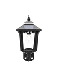 Black outdoor solar lantern with motion sensor, featuring Dope Outdoor Solar Porch Lights With 3 Modes And Motion Sensing For Barn Shed Yard Garage And Chicken Coop Energy Saving Backyard Lighting Weatherproof Durable Easy Install On Walls Or Posts.