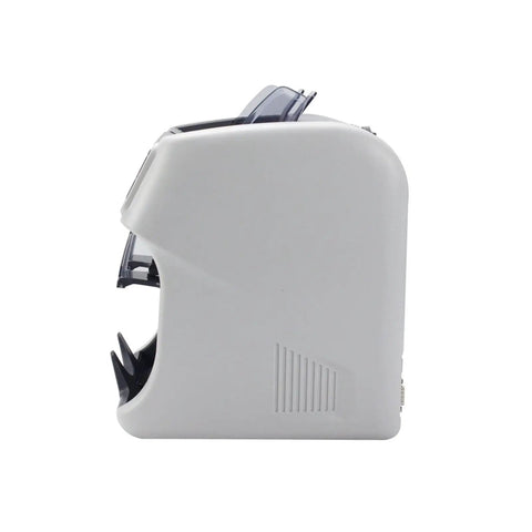 Heavy Duty Automatic Money Counter Machine For Mixing Bill Denominations featuring a side view, sleek design, and durable plastic casing.