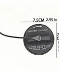 Smart Crossblade ABS Fuel Tank Cap Replacement Direct Fit Gas Cap OEM Style Seal Filler Door Gas Tank Cap Cover For 2001 2006 Models Easy Install Durable ABS Fuel Cap, black 7.5 cm with tether