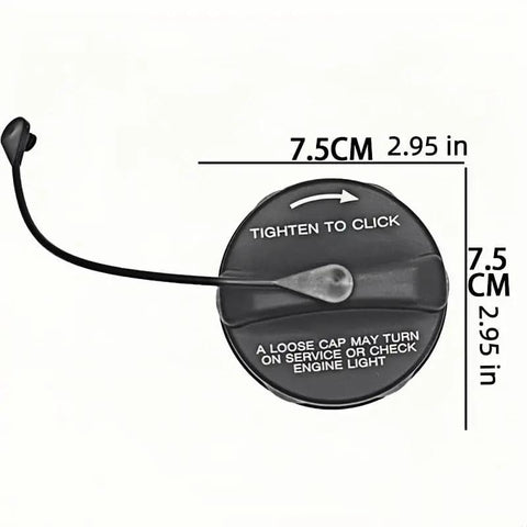 Smart Crossblade ABS Fuel Tank Cap Replacement Direct Fit Gas Cap OEM Style Seal Filler Door Gas Tank Cap Cover For 2001 2006 Models Easy Install Durable ABS Fuel Cap, black 7.5 cm with tether