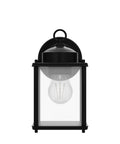 Heavy Duty Outdoor Wall Lanterns Waterproof Exterior Sconces With Beveled Glass Rugged Black Porch Lights For Front Doors, 8.27 inches high.