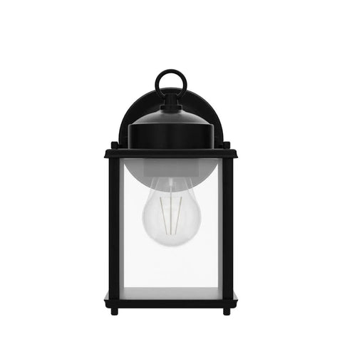 Heavy Duty Outdoor Wall Lanterns Waterproof Exterior Sconces With Beveled Glass Rugged Black Porch Lights For Front Doors, 8.27 inches high.