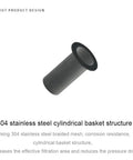 304 stainless steel cylindrical basket structure for filtration, enhancing liquid cooling systems efficiency.
