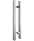 H Shape Heavy Barn Door Pull Handle For Wood And Glass Doors Exterior Interior Push Pull Handle In Grey 80cm Built Tough Stainless Steel Build