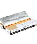 Box of Gold Embossed Pop-Up Foil Sheets 10.8 X 9 Inch Interfolded Greaseproof and Freezable Oven Ready Aluminum Foil Papers for Fast Service