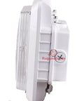Side view of Beast Bright 150W LED Canopy Light Polaris I Series with Over 20,000 Lumens for Parking Garages, white finish